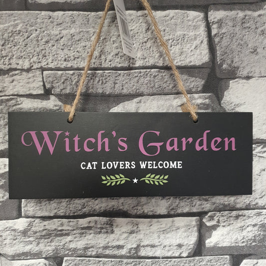 Witch's Garden Plaque