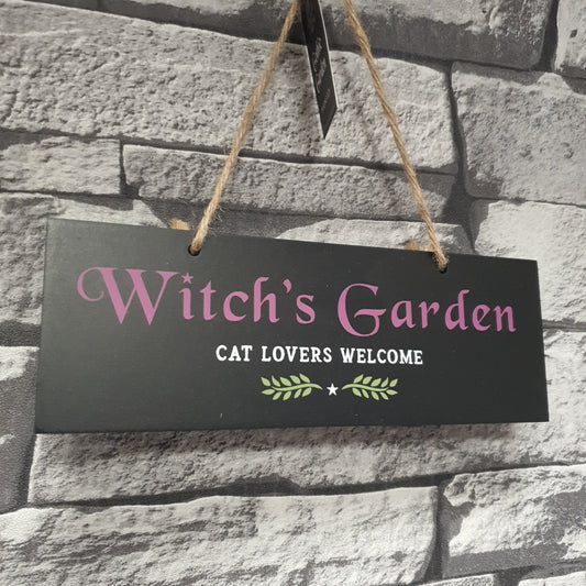 Witch's Garden Plaque