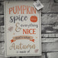 Pumpkin Spice Wall Plaque