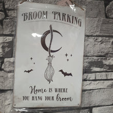 Load image into Gallery viewer, Broom Parking Wall Plaque

