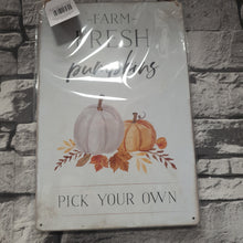 Load image into Gallery viewer, Farm Fresh Pumpkins Wall Plaque
