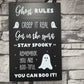 Ghost RULES wall plaque