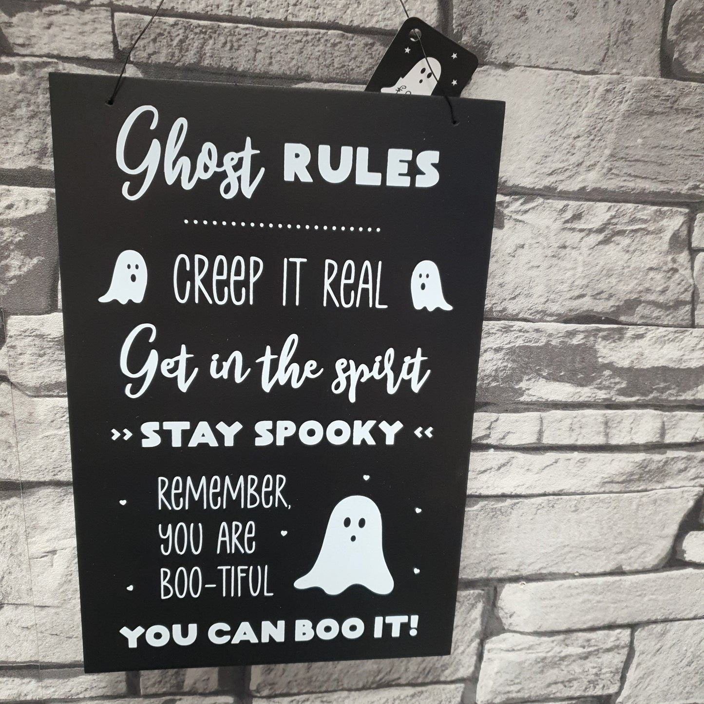 Ghost RULES wall plaque