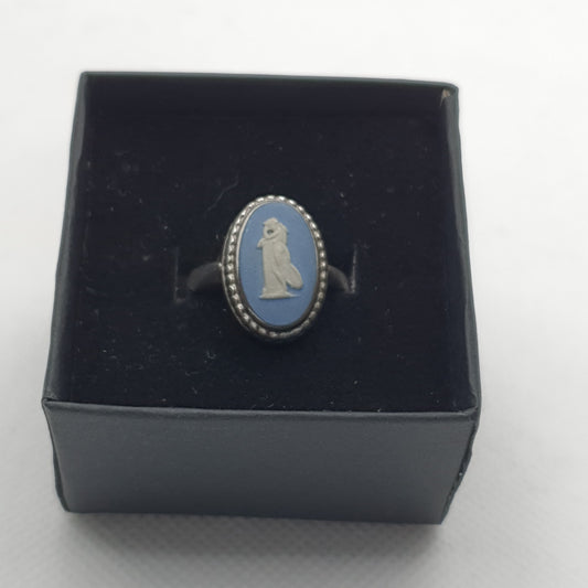 Blue Jasperwear Wedgewood Ring size O