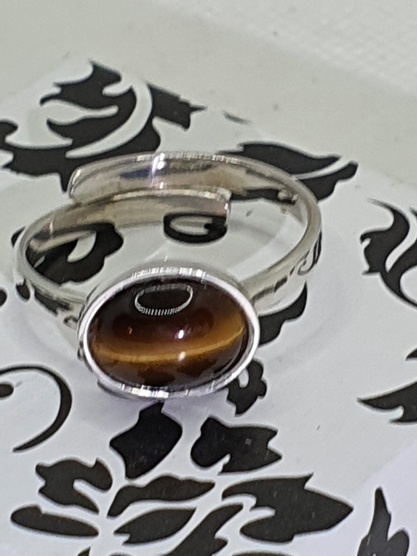 Sterling Silver Tigers Eye Ring