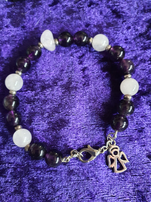 Amethyst & Rose Quartz Bracelet