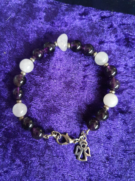 Amethyst & Rose Quartz Bracelet