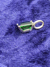 Load image into Gallery viewer, Sterling Silver Green Crystal Pendant
