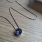 Sterling Silver Amethyst "Slider Chain" Necklace