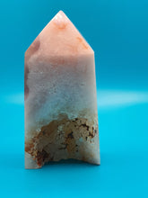 Load image into Gallery viewer, Pink Flower Agate Tower 117g
