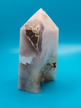 Load image into Gallery viewer, Pink Flower Agate Tower 117g
