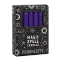 Load image into Gallery viewer, PACK OF 12 PURPLE &#39;PROSPERITY&#39; SPELL CANDLES
