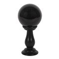 SMALL BLACK CRYSTAL BALL ON STAND