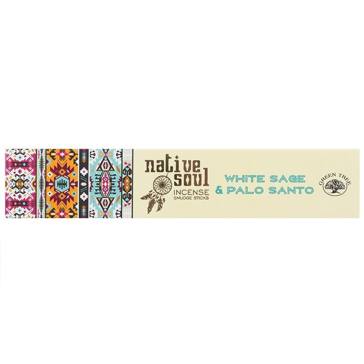 NATIVE SOUL WHITE SAGE & PALO SANTO INCENSE STICKS