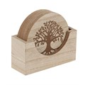 SET OF 4 TREE OF LIFE ENGRAVED COASTERS