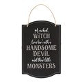 WICKED WITCH FAMILY HANGING SIGN