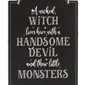 WICKED WITCH FAMILY HANGING SIGN