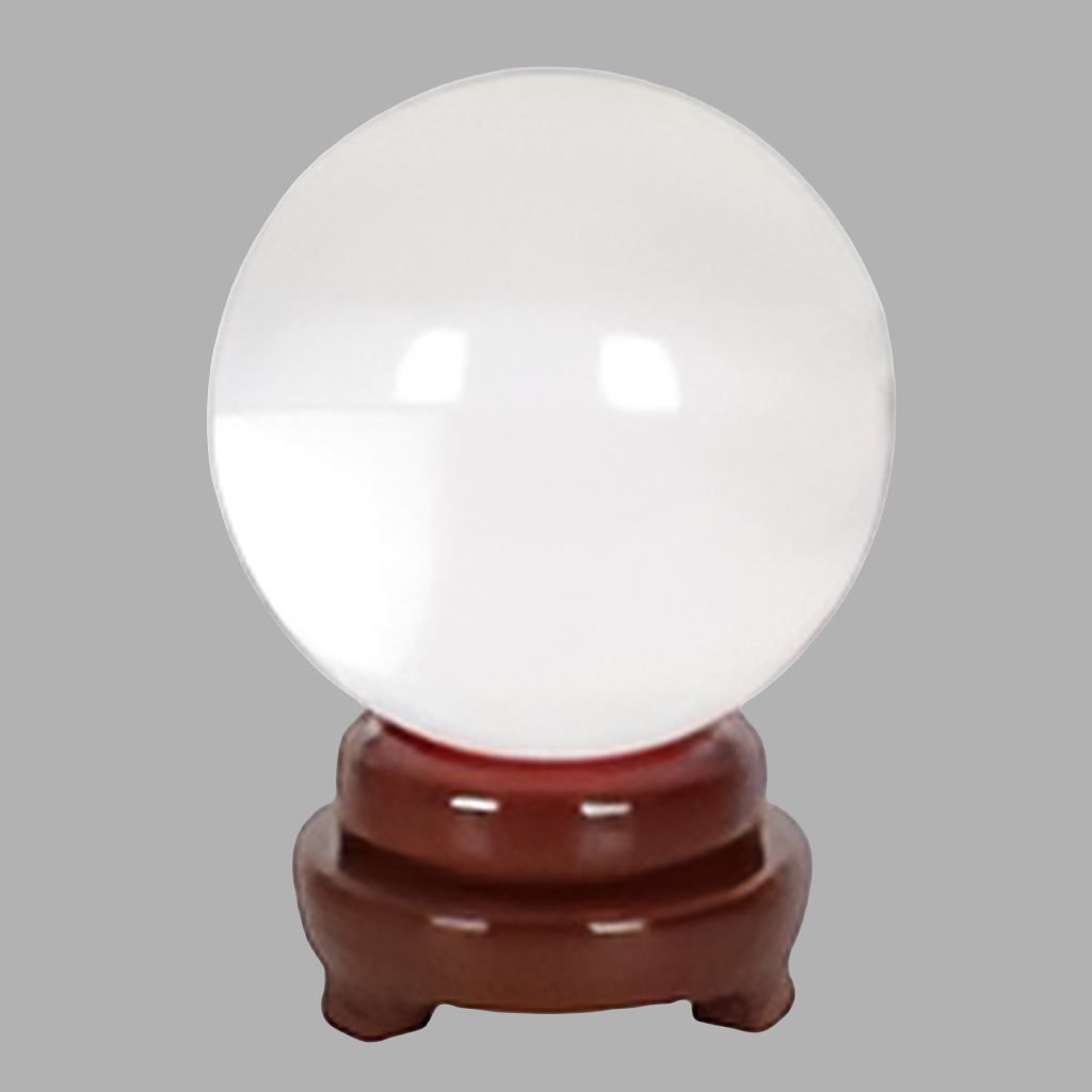 15CM CRYSTAL BALL WITH STAND