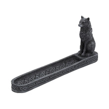 Load image into Gallery viewer, Catching The Scent Black Wolf Incense Burner 25cm
