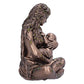 Earth Mother and baby bronze figurine 11cm