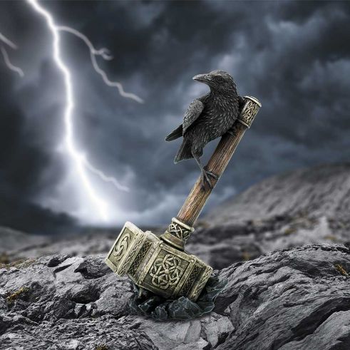 Raven on Hammer of the Gods 23cm