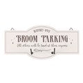 BROOM PARKING WALL HOOK SIGN