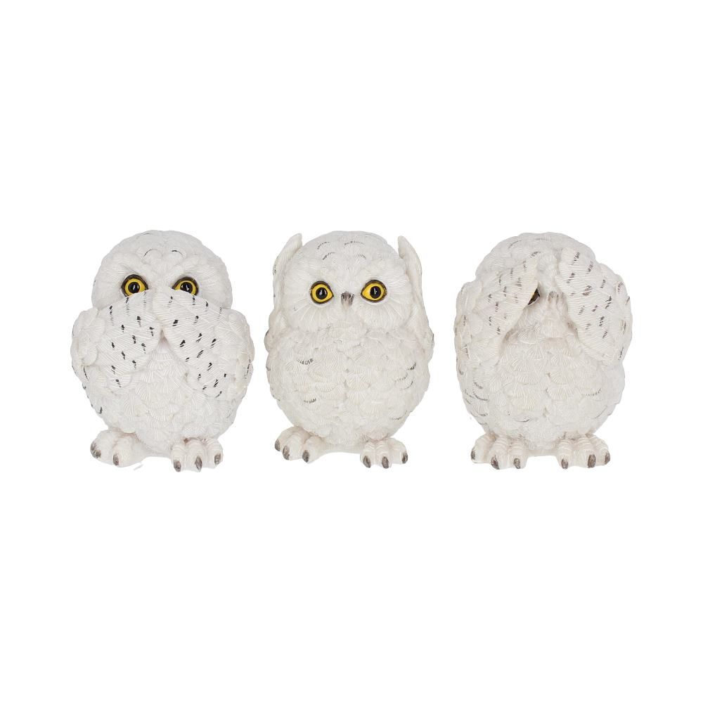 Three Wise Owls Resin Figurines 8cm