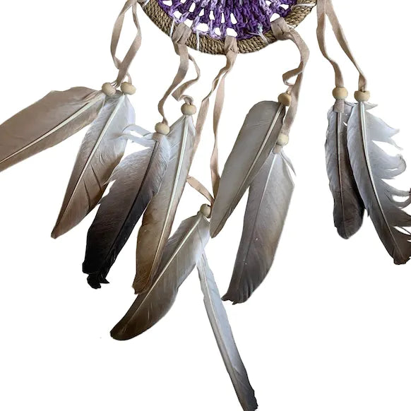 Crochet Dream Catcher 12cm Purple