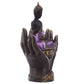 Pink and Black Thai Buddha in Hands