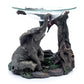Elephant Scene Oil & Wax Burner with Glass Dish