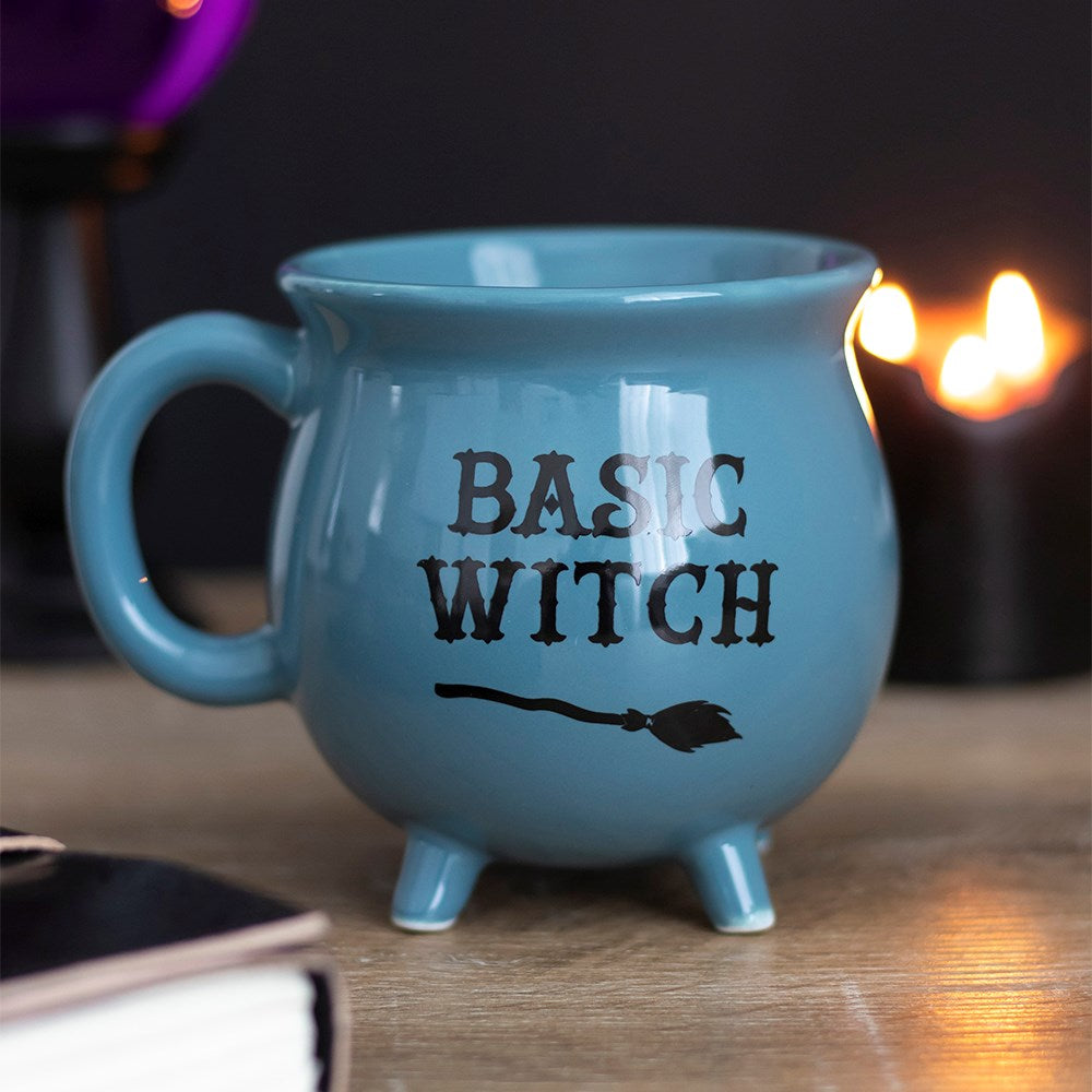 Blue Basic Witch Cauldron Mug