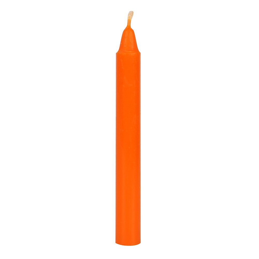 Orange 'Confidence' spell candles pack of 12