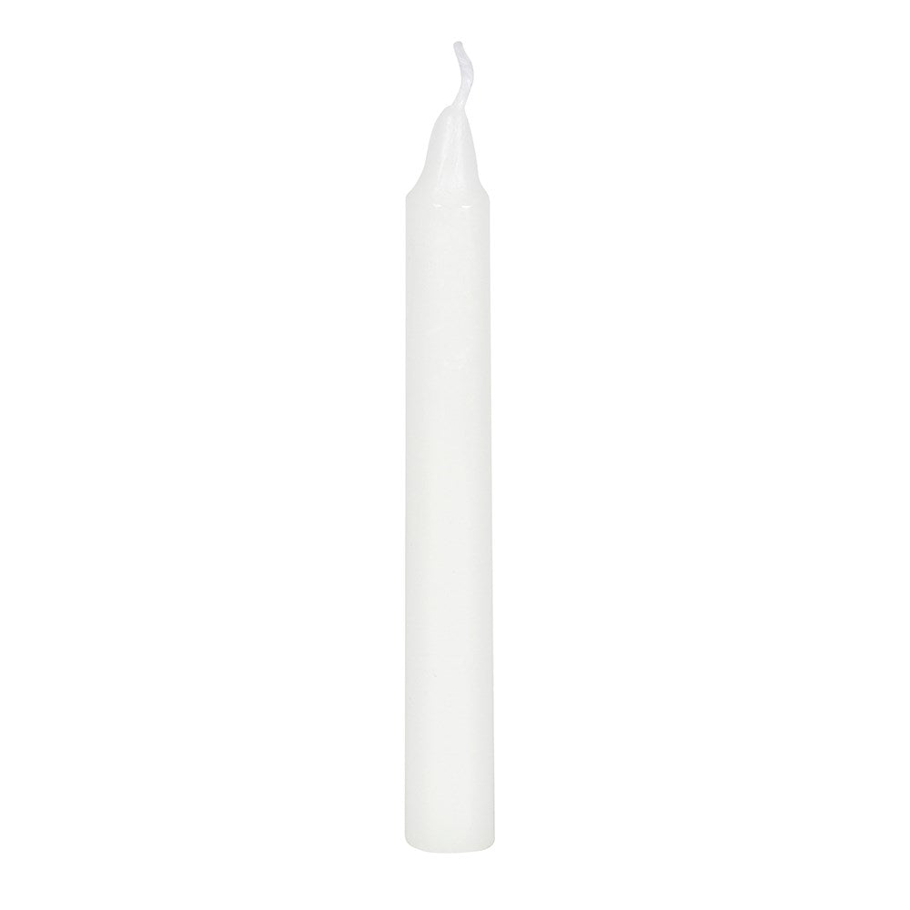 White 'Happiness' spell candles pack of 12