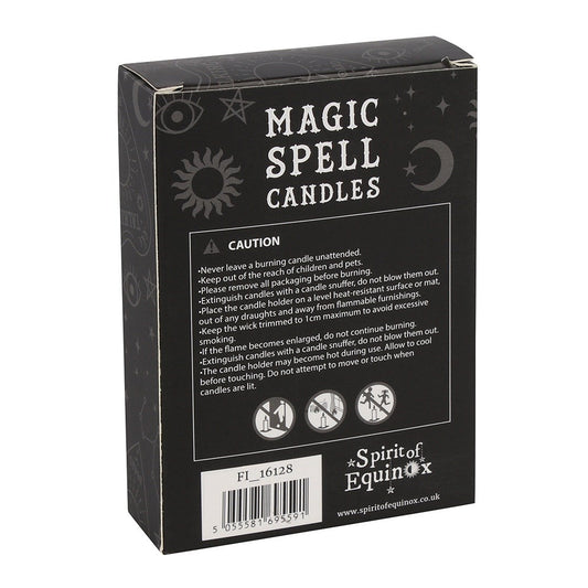 Black 'protection' spell candles pack of 12