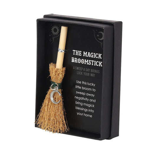 Cresent Moon mini magic broomstick