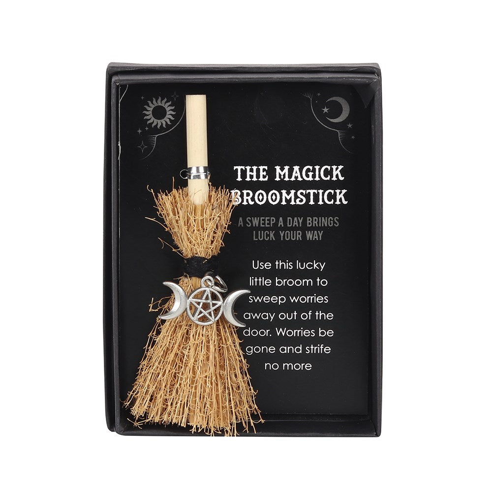 Triple Moon mini magic broomstick