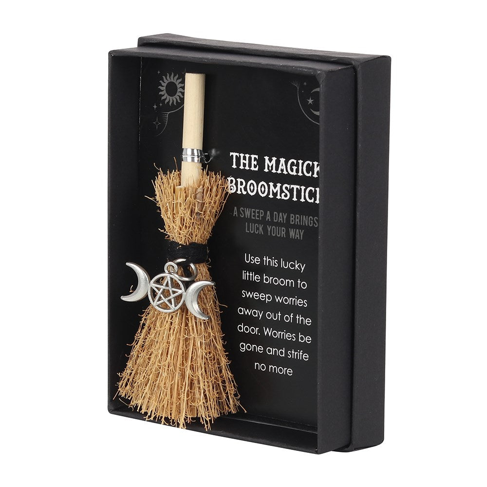 Triple Moon mini magic broomstick