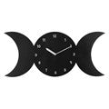 BLACK TRIPLE MOON MDF CLOCK