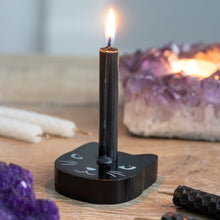 Load image into Gallery viewer, Black cat spell candle holder
