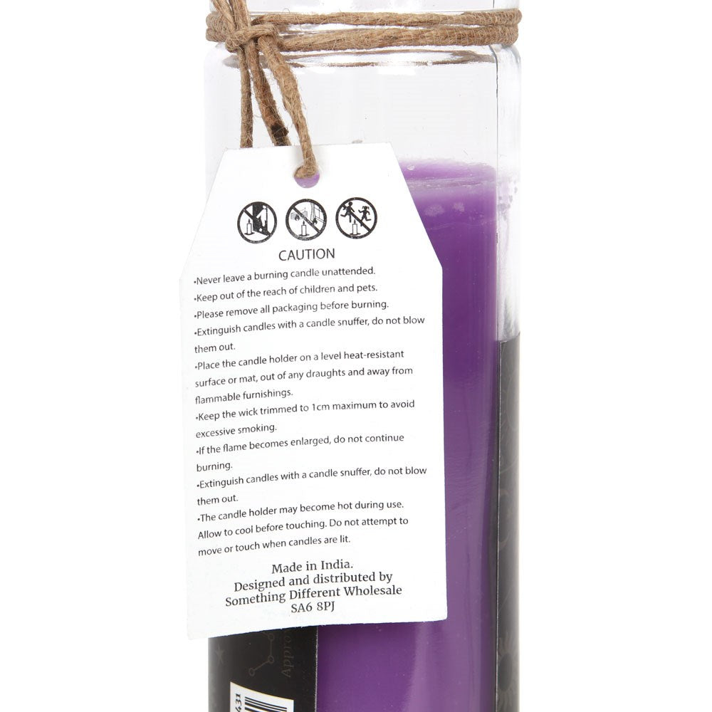 Lavender Prosperity spell tube candle