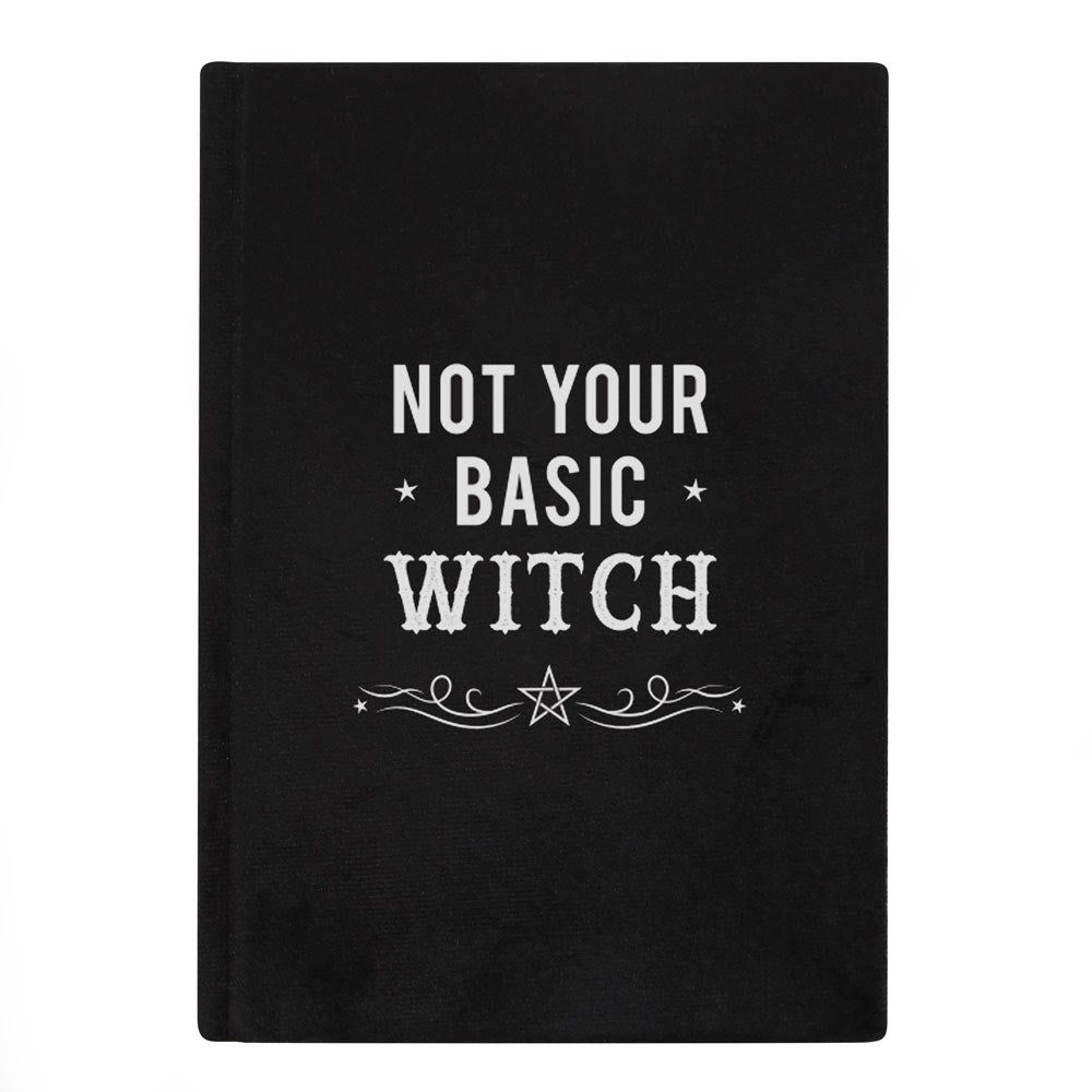 Not your basic witch A5 velvet notebook