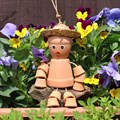 Load image into Gallery viewer, SMALL TERRACOTTA POT MAN
