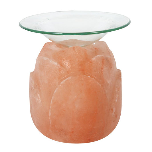 LOTUS FLOWER SHAPED HIMALAYAN SALT OIL BURNER