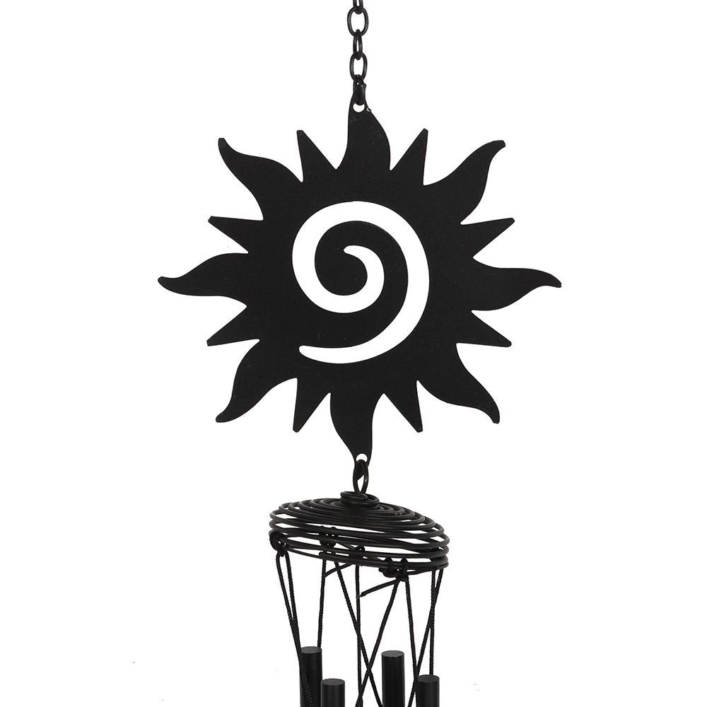 Black sun cut-out Windchime
