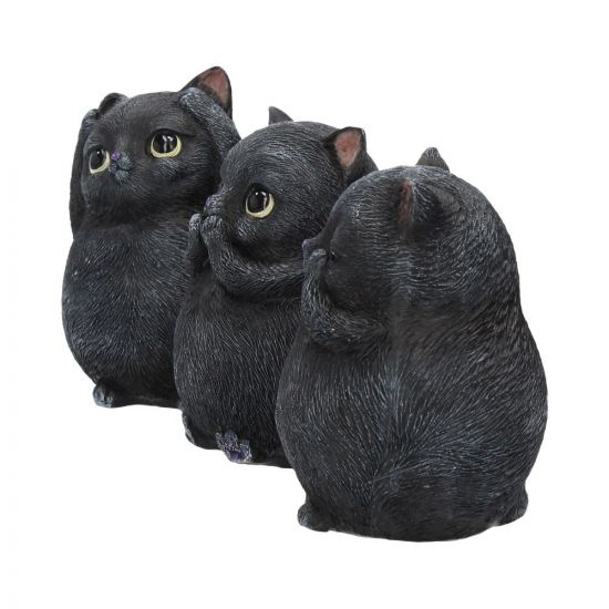 Three Wise Fat Cats 8.5cm