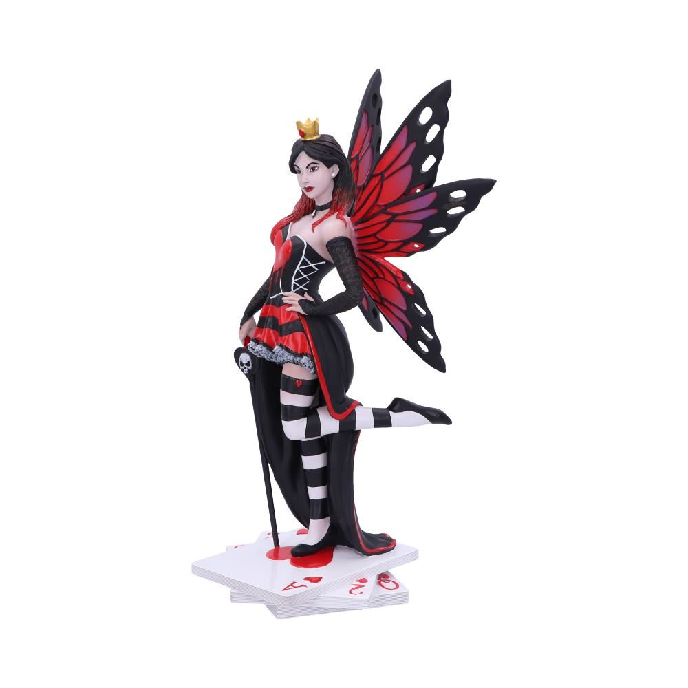 Wonderland Fairies Queen of Hearts Red Card Figurine