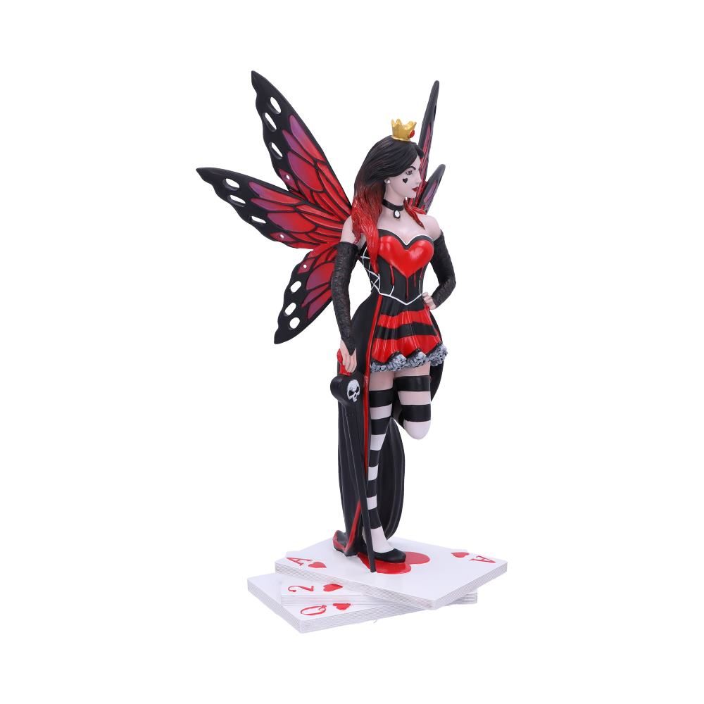 Wonderland Fairies Queen of Hearts Red Card Figurine