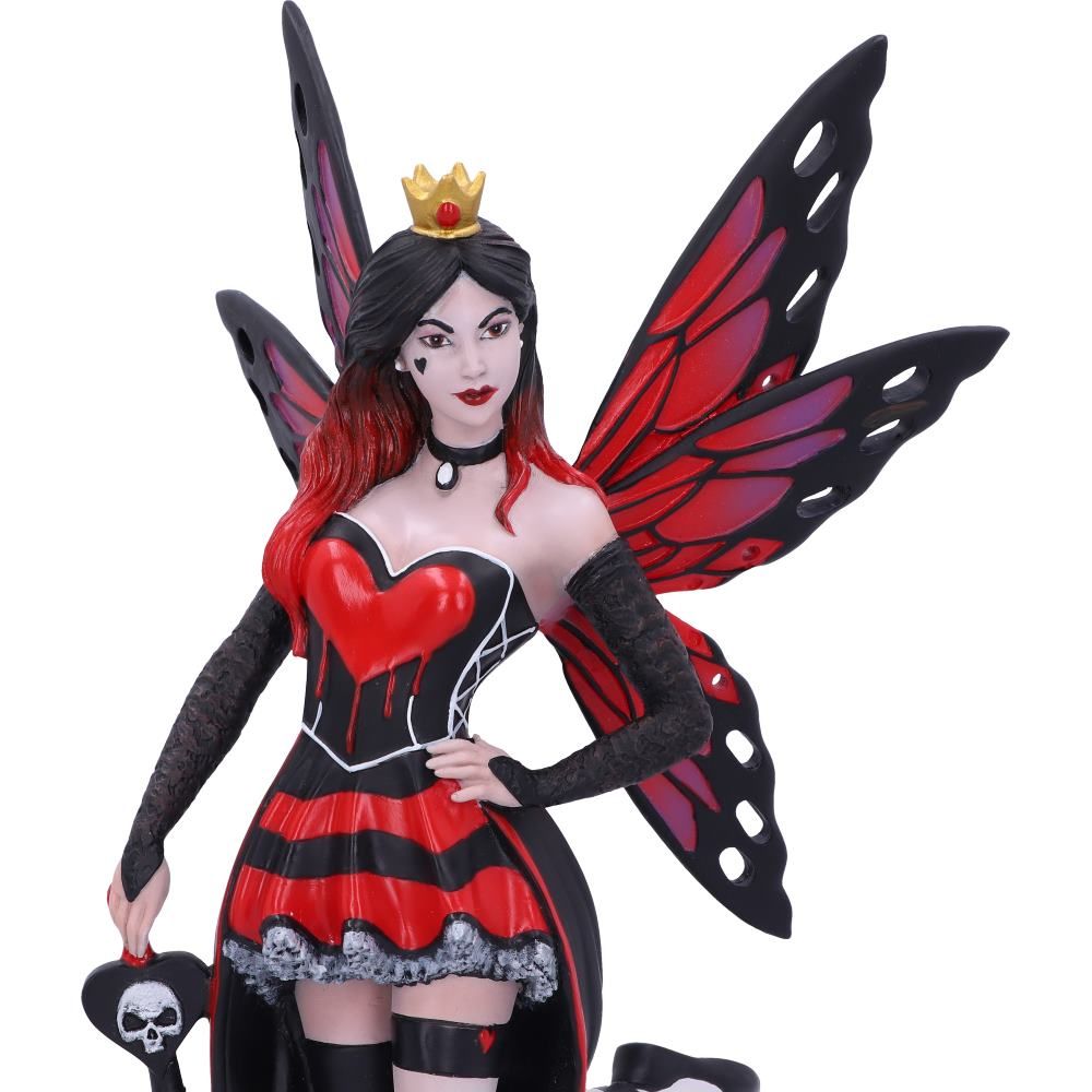 Wonderland Fairies Queen of Hearts Red Card Figurine