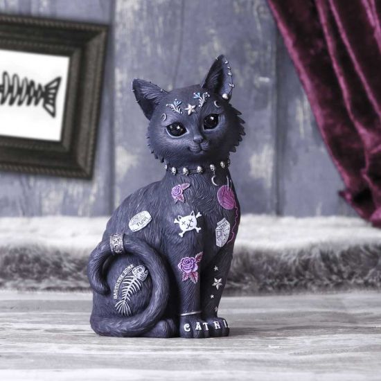 Bad to the Bone Cat Figurine 22cm