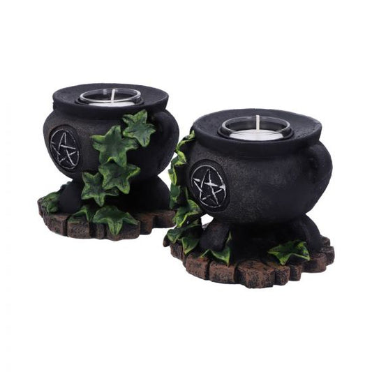 Ivy Cauldron Candle Holder 11cm (Set of 2)